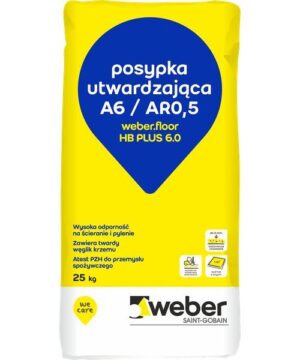 Posypka utwardzająca weber.floor HB PLUS 6.0 25kg szara