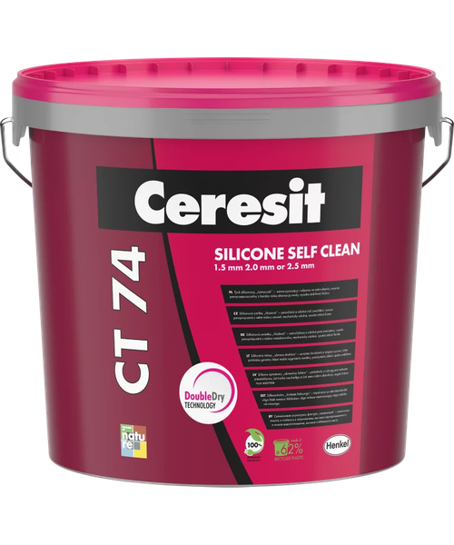 Tynk silikonowy Ceresit CT 74 – baza biała 25kg