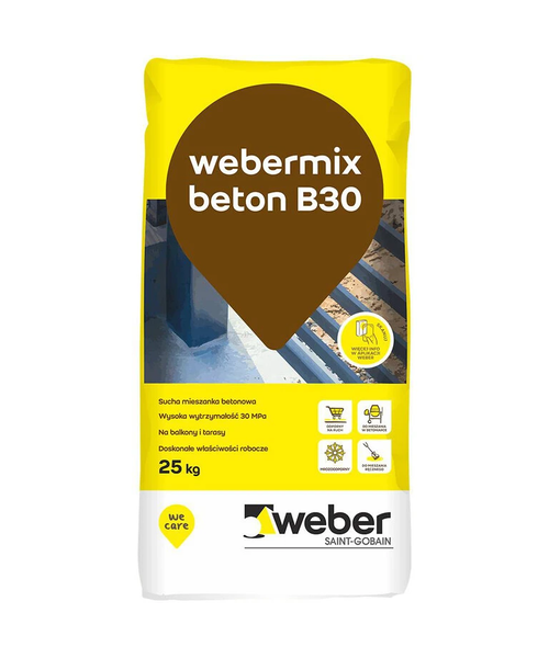 Webermix Beton B30 – sucha mieszanka betonowa 25 kg