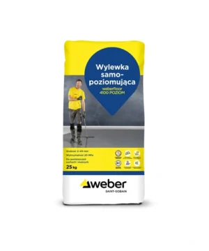 Wylewka samopoziomująca Weber.floor 4100 Poziom 25 kg (2–40 mm)